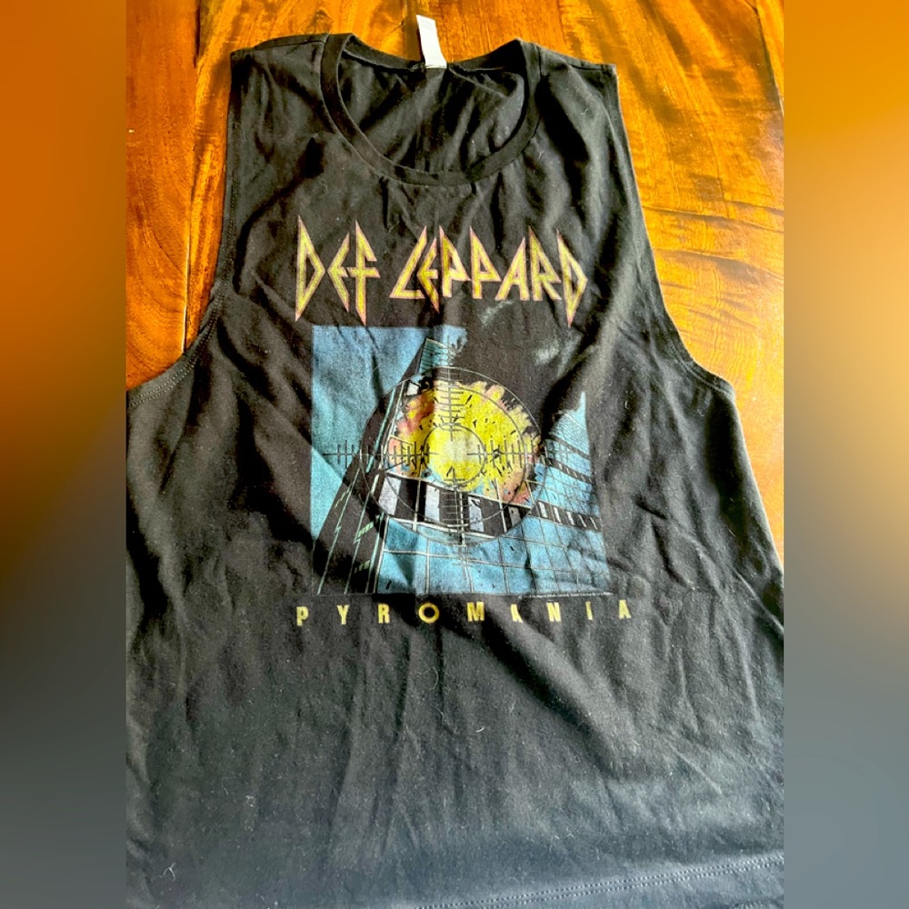 Vintage style Def Leopard tank top